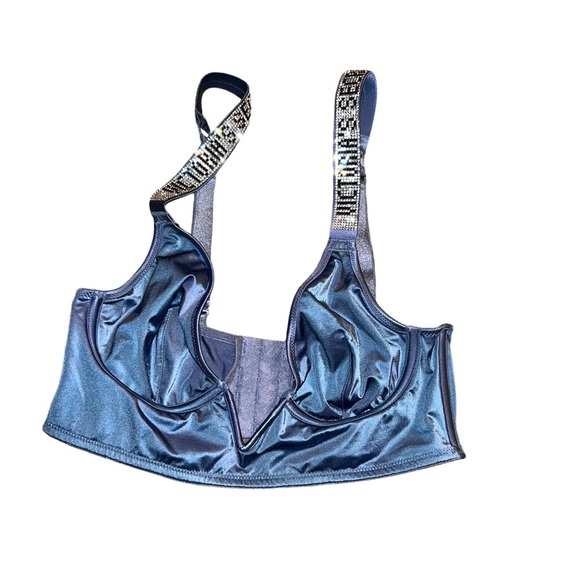 Victoria secret shine bralette rhinestone straps small S bling bra - Picture 2 of 6